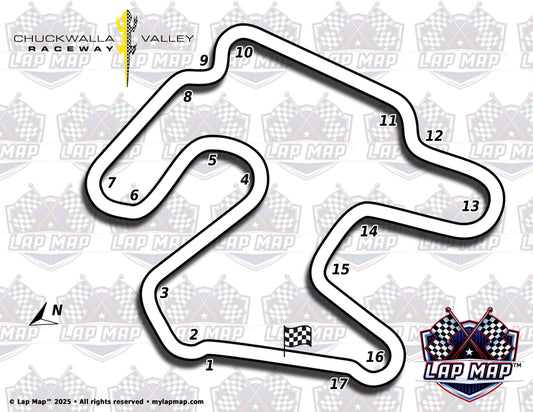 Chuckwalla Raceway track map lap map