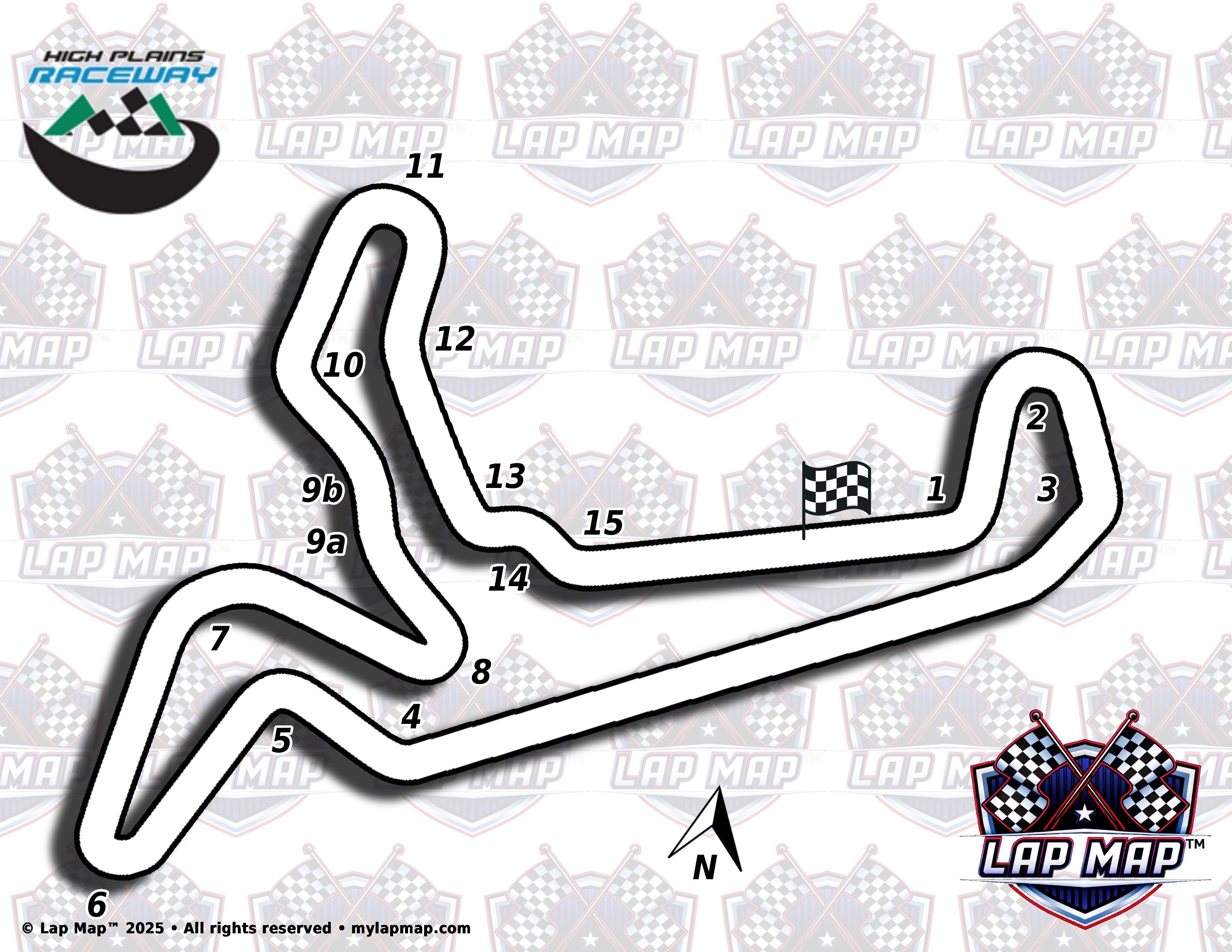 High Planes Raceway Track Map | Lap Map