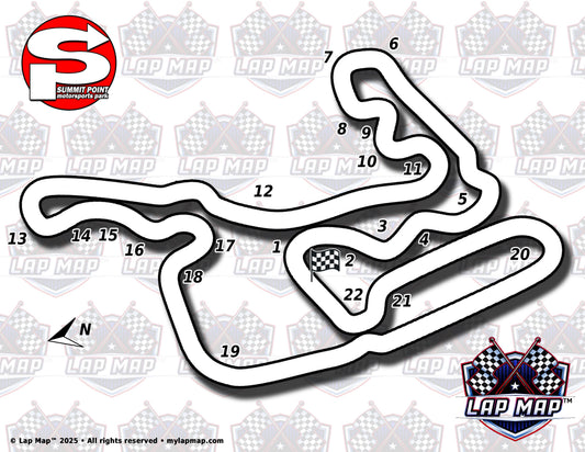 Summit Point Motorsports Park Track Map - Shenandoah Circuit/Bike