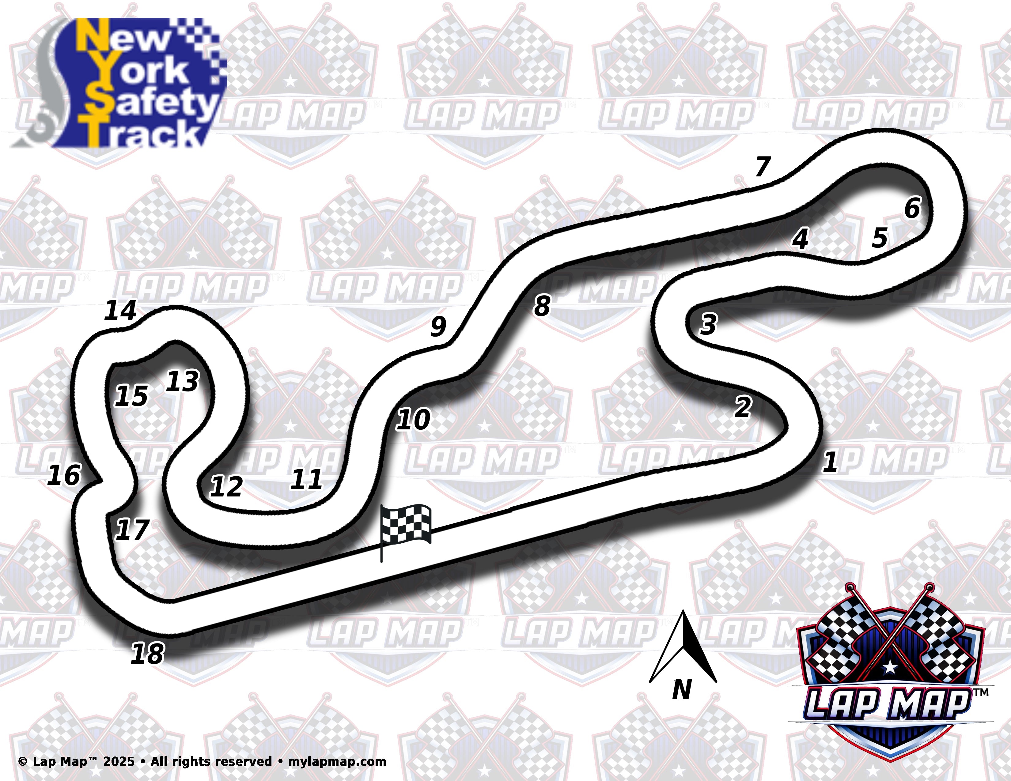 New York Safety Track Track Map | Lap Map