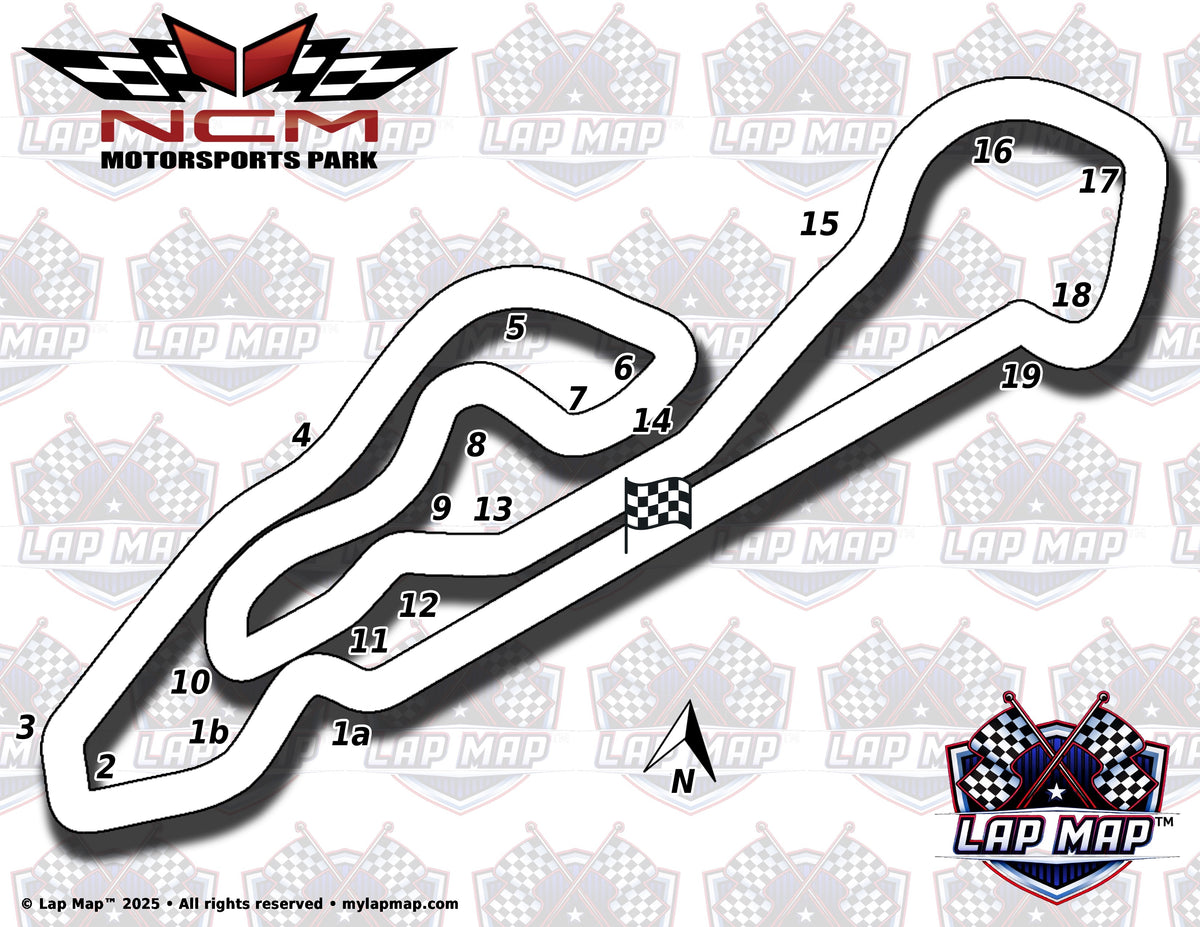 NCM Motorsports Park Bike Course | Track Map