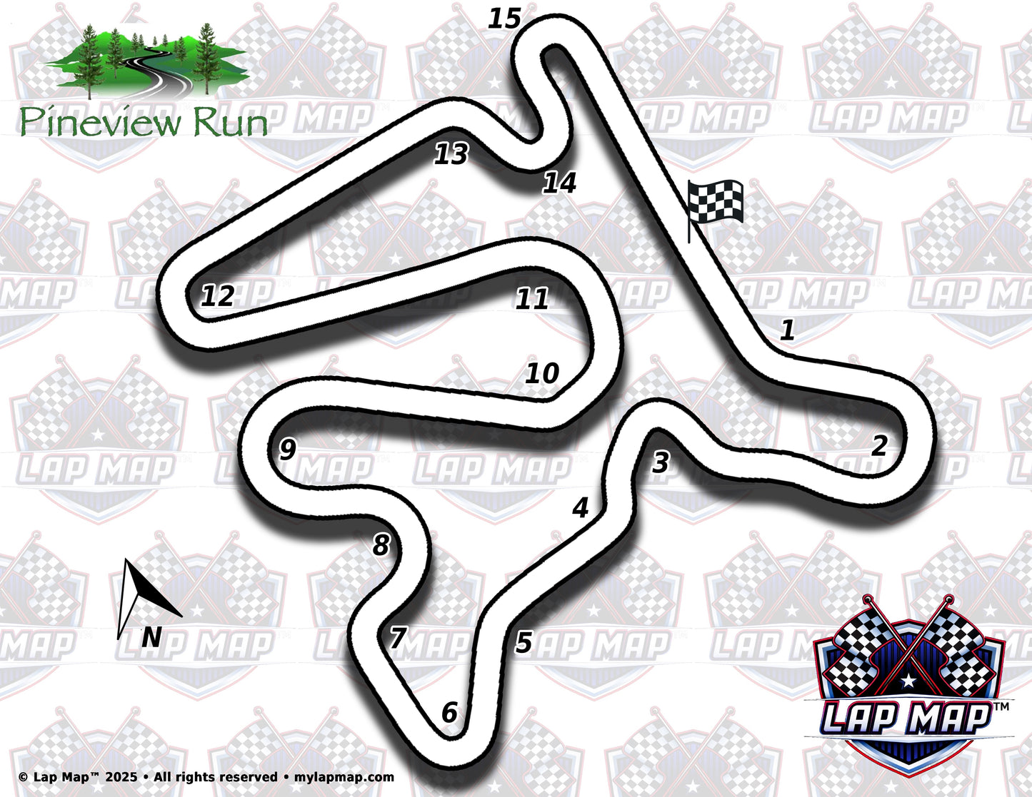 Pineview Run Track Map